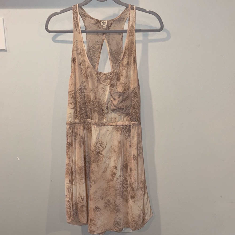 Aritzia Wilfred Silk Snakeskin Print Dress Size Small - Picture 1 of 12